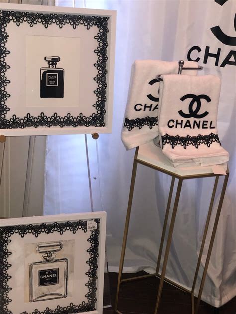 chanel bathroom set|chanel inspired bathroom set.